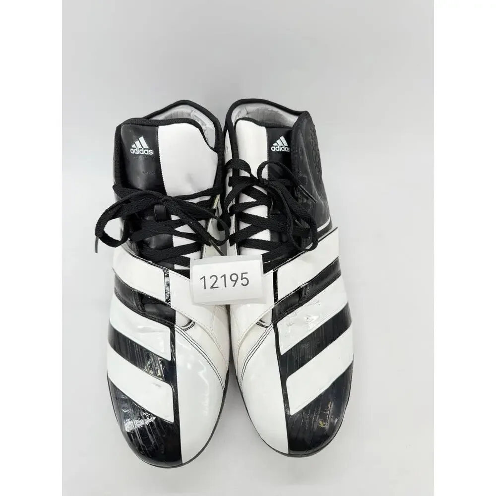 adidas Malice D Mid Football Cleats Men’s Size 16 Black White G20575